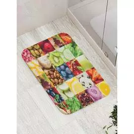 Противоскользящий коврик для ванной, сауны, бассейна JOYARTY Витаминный рай bath_32030