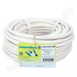 Гибкий круглый провод ПВС ЭлПроКабель 4630017848201