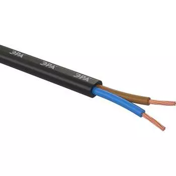 Провод ЭРА ШВВП 2x0,5 мм2 20м чрный Б0058847