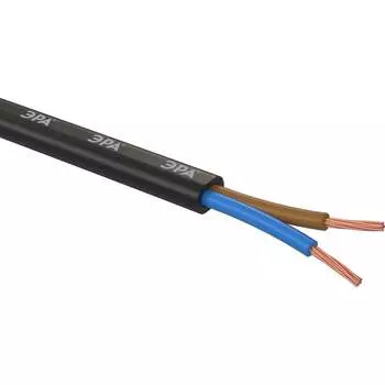 Провод ЭРА ШВВП 2x0,75 мм2 10м чрный Б0058851