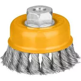 Проволочная чашечная витая щетка INGCO WB21001