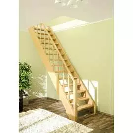 Прямая деревянная лестница ТДВ Престиж Л-01 3404004