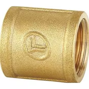 Прямая резьбовая латунная муфта DOUBLE-LIN LL6019 (1")