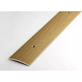 Прямой алюминиевый декоративный порог Лука 00000001861