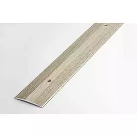 Прямой алюминиевый декоративный порог Лука 00000001711