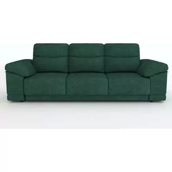 Прямой диван MZ5 Диваны Беккер Plain 10755962 Teddy 626 (тёмно-зеленый)