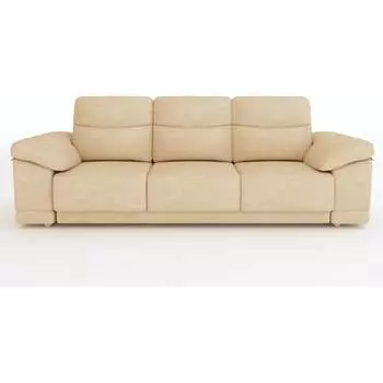 Прямой диван MZ5 Диваны Беккер Plain 10755908 Teddy 008 (светлый беж)