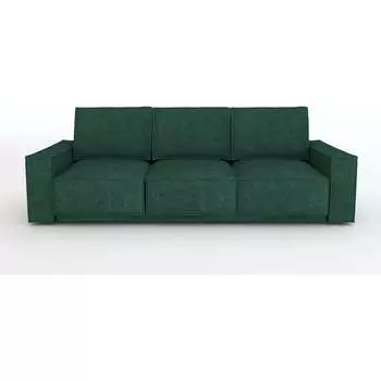 Прямой диван MZ5 Диваны Митчелл Split 10755962 Teddy 626 (тёмно-зеленый)