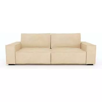 Прямой диван MZ5 Диваны Стивен Cube 10755908 Teddy 008 (светлый беж)