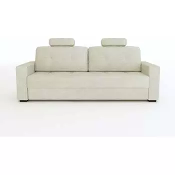 Прямой диван MZ5 Диваны Франц 10755905 Teddy 005 (серый жемчуг)