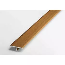 Прямой т-образный алюминиевый порог Лука