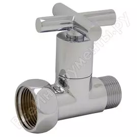 Прямой вентиль стм 1х3/4 г/ш ручка-крест для п/с хром термо cpvm0134