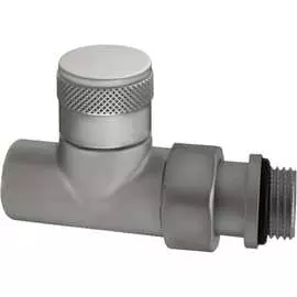 Прямой запорный клапан SR Rubinetterie 1/2", матовый хром 0672-1500CS00