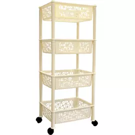 Прямоугольная четырехсекционная угловая этажерка BranQ