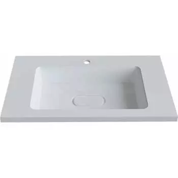 Прямоугольная полувстраиваемая раковина для ванной uperwood Modul_80 см 2911020340