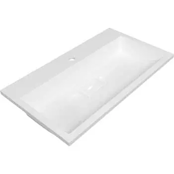 Прямоугольная полувстраиваемая раковина для ванной uperwood Barsa 293020530