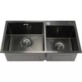 Прямоугольная врезная мойка MELANA ProfLine S7843HB графит