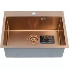 Прямоугольная врезная мойка MELANA ProfLine D6045HC бронза