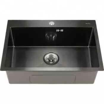 Прямоугольная врезная мойка MELANA ProfLine D6545HB графит
