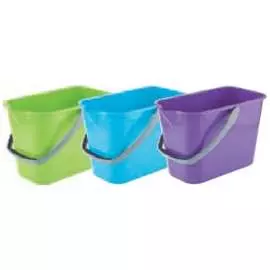 Прямоугольное пластмассовое ведро 10л, elfe light mix 92949