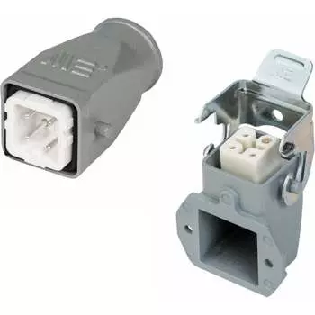 Прямоугольный промышленный разъем Mete Enerji H4A-BM-FF 685549K