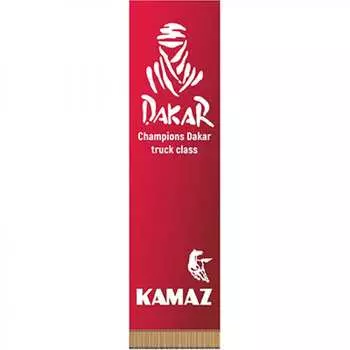 Прямоугольный вымпел камаз dakar фон красный цветной skyway s05101154