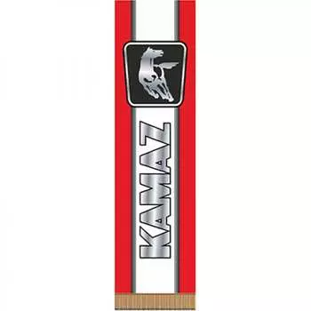 Прямоугольный вымпел камаз фон красный цветной skyway s05101158