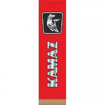 Прямоугольный вымпел камаз фон красный сплошной цветной skyway s05101159