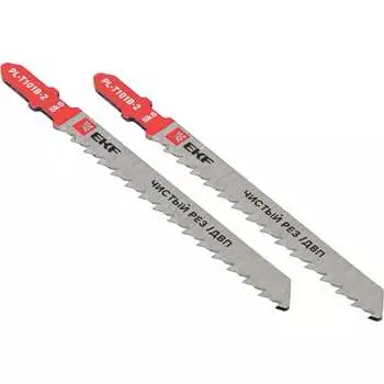 Прямые пилки для электролобзика по ДВП EKF T101B Expert pl-t101b-2