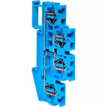 Пружинная колодка клеммная EKF JXB-ST-4 plc-jxb-st-4-4-2-blue