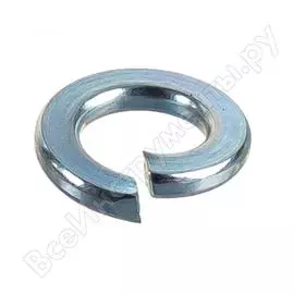 Пружинная шайба гровер крепстройгрупп m6 оцинкованная din 127, 1 кг 145153