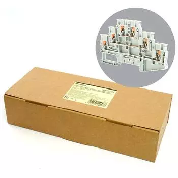 Пружинный шестипроводной проходной зажим STEKKER ЗНИ - 2,5 49248