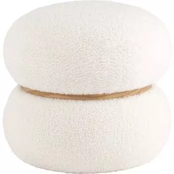 Пуф Стул Груп Полли S, тедди, белый 22A1018 HY-3