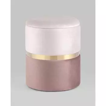 Пуф Стул Груп Кэрри с ящиком, велюр розовый 19A060VA-8167-33/30