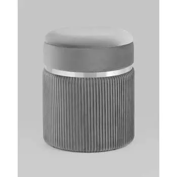 Пуф Стул Груп Миранда с ящиком, серебро, велюр серый 19B352VA-8167-54