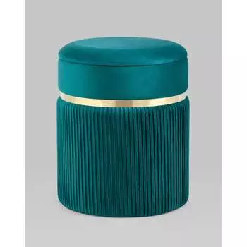 Пуф Стул Груп Миранда с ящиком, велюр бирюзовый 19B352VA-8167-64