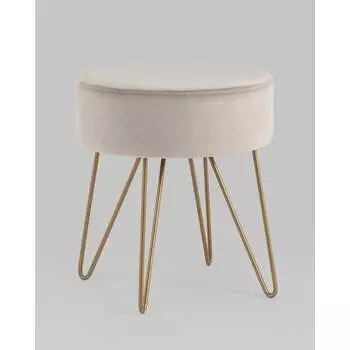 Пуф Стул Груп Спейси велюр светло-серый vd-spacy-b25