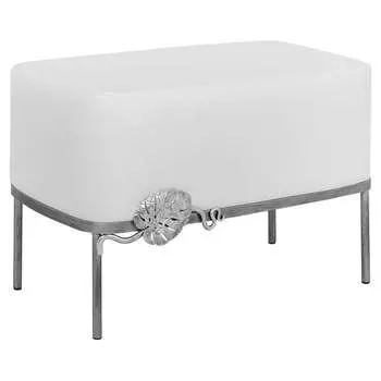 Пуфик банкетка BOGACHO Monstera Deliciosa 11712/белый