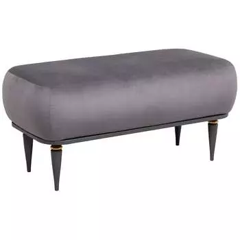 Пуфик банкетка для спальни в прихожую BOGACHO Арт Софт 11713/Серый/Евита25