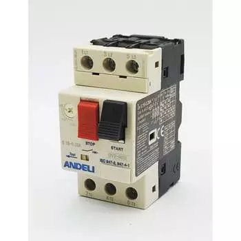 Пускатель ANDELI gv2-m02 0.16a~0.25a кнопочный ADL06-601
