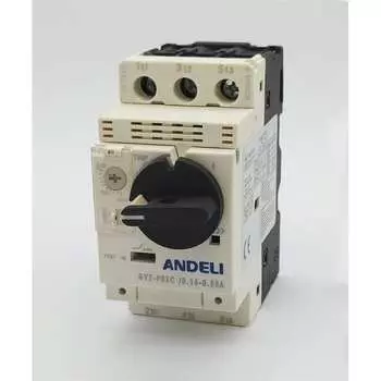 Пускатель ANDELI gv2-p02 0.16а~0.25a с поворотной ручкой ADL06-616