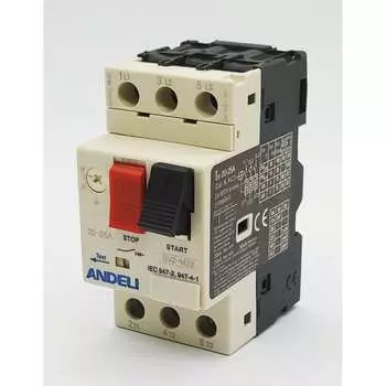 Пускатель ANDELI gv2-m22 20а~25a кнопочный ADL06-613
