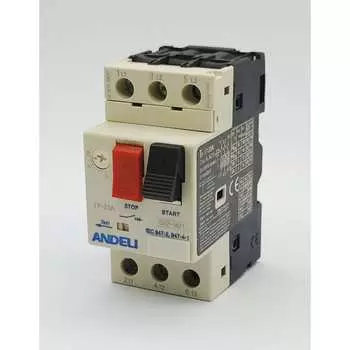 Пускатель ANDELI gv2-m21 17a~23a кнопочный ADL06-612