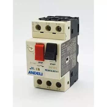 Пускатель ANDELI gv2-m16 9а~14a кнопочный ADL06-610