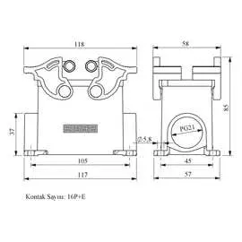 Пустой корпус EMAS EBM16GD24