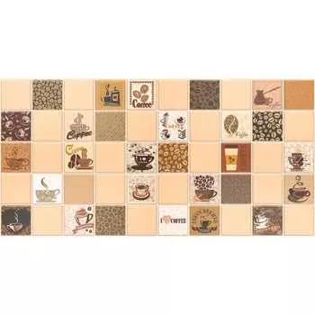 ПВХ панель Регул мозаика кофе с молоком бежевый 221кмб