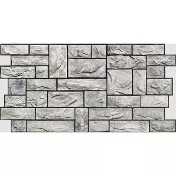 ПВХ панель Регул камень пиленый настоящий серый ПНС1