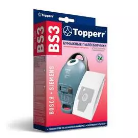Пылесборник д/пылесоса bosch-siemens, тип p, 4 шт. topperr bs 3 1002