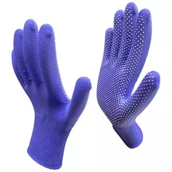 Рабочие нейлоновые перчатки Master-Pro® 2513-NPVC-BLUE-L