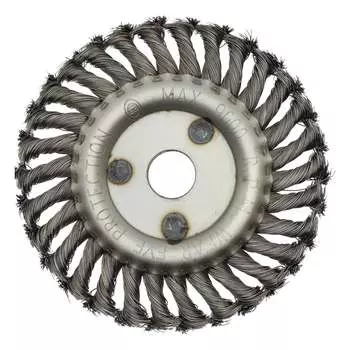 Радиальная витая кордщетка для УШМ ЧЕГЛОК 16-24-150